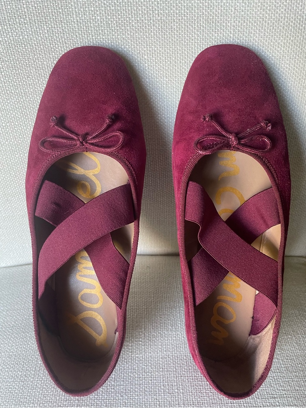 Sam Edelman Suede Ballet Flats Merlot